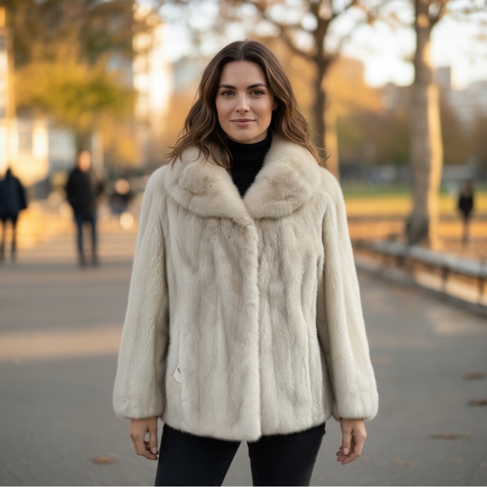 Genuine Mink Fur Coat